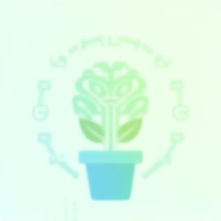 En stiliserad ikon av en hjärna uppkopplad mot en växt.